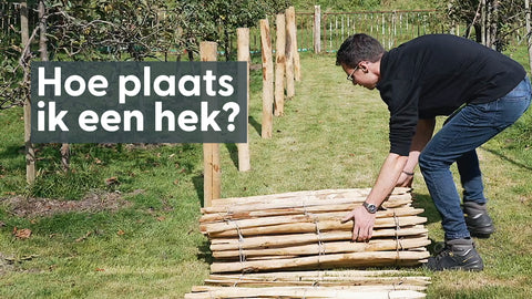 Hoe plaats ik een hek?