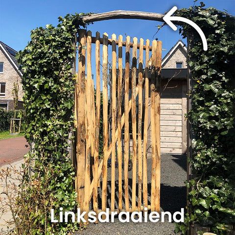 Kastanjehouten Poort - 200 cm. hoog