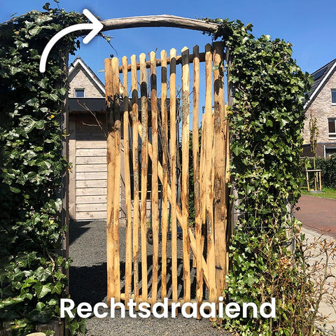 Kastanjehouten Poort - 200 cm. hoog