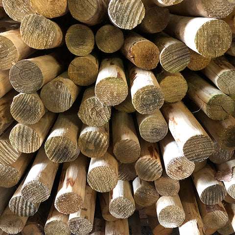 Kastanje Paal - Ø 4/6 cm. Ongepunt