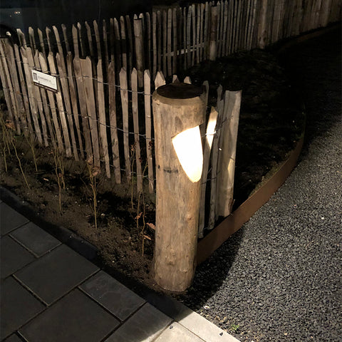 Houten tuinverlichting - Rosa