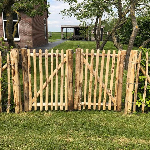 Kastanje Raamwerk Poort - Dubbel - 120 cm. hoog