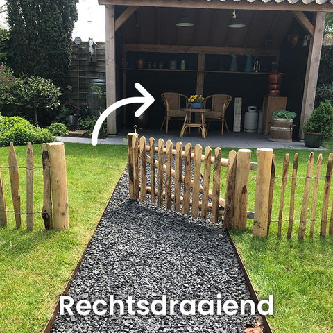 Kastanjehouten Poort - 50 cm. hoog