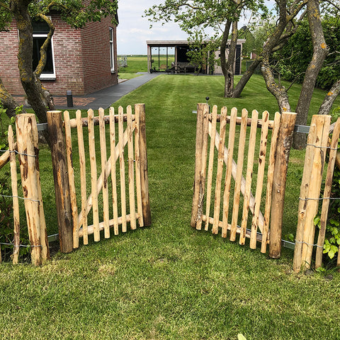 Kastanje Raamwerk Poort - Dubbel - 150 cm. hoog