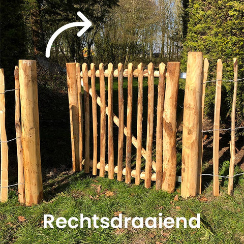 Kastanjehouten Poort - 100 cm. hoog