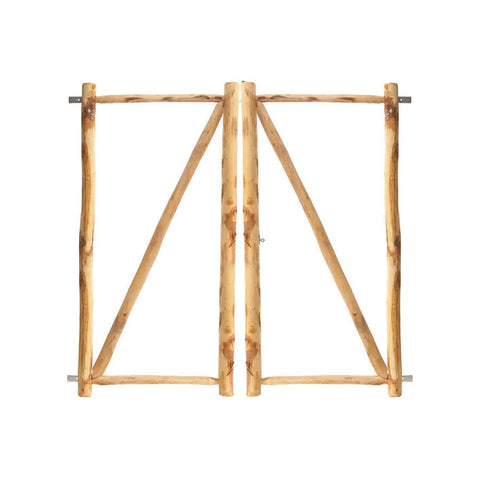 Kastanje Raamwerk Poort - Dubbel - 200 cm. hoog