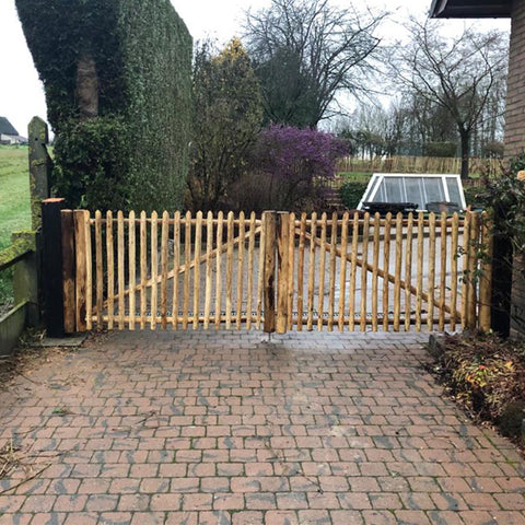 Kastanje Raamwerk Poort - Dubbel - 175 cm. hoog