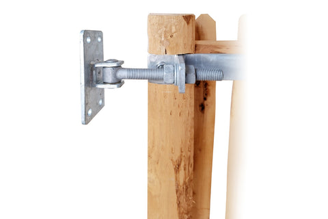 Luxe Kastanjehouten schapenhek poort met slot - 200 cm. hoog
