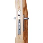 Luxe Kastanjehouten schapenhek poort met slot - 80 cm. hoog